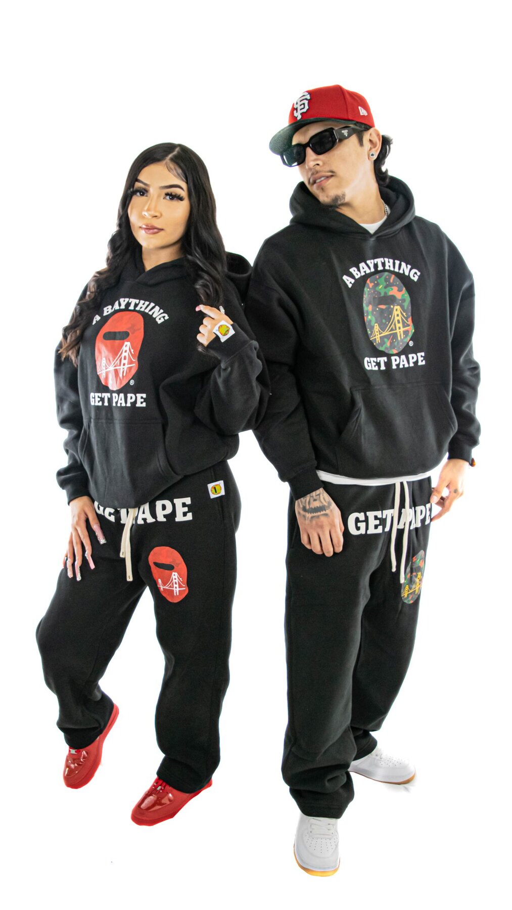 Studio set — black heavyweight fleece